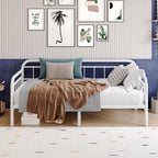 Metal Daybed Frame Bed Size with Steel Slats