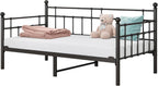 Metal Daybed Frame Sofa Bed Steel Slats Platform