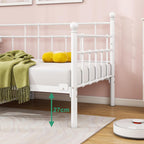 Metal Daybed Frame Sofa Bed Steel Slats Platform