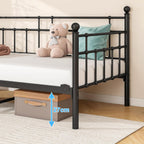 Metal Daybed Frame Sofa Bed Steel Slats Platform