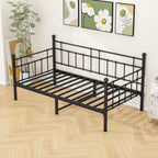 Metal Daybed Frame Sofa Bed Steel Slats Platform