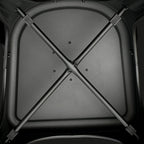 Metal Dining Chairs with Backrest Stackable Bistro Kitchen (Set of 4)