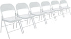 Metal Folding Chairs with Rubber Bumper Feet Pack