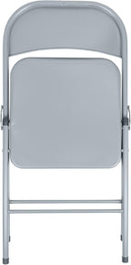 Metal Folding Chairs with Rubber Bumper Feet Pack