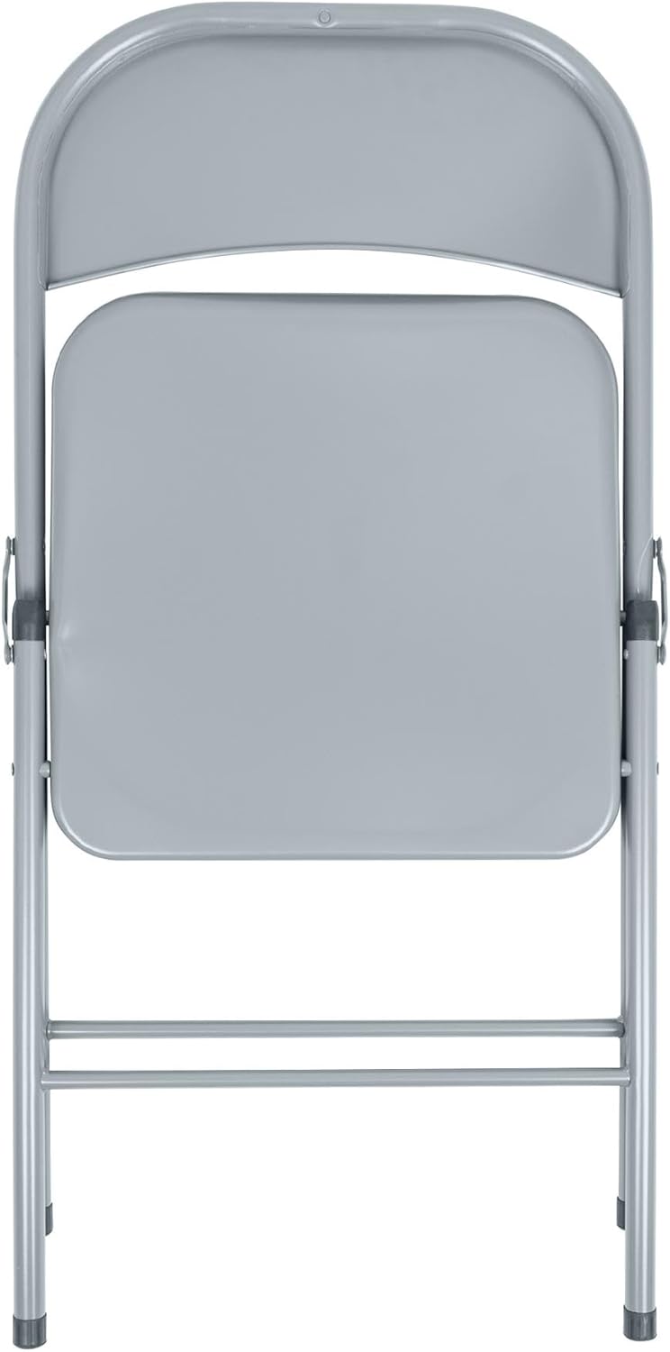 Metal Folding Chairs with Rubber Bumper Feet Pack