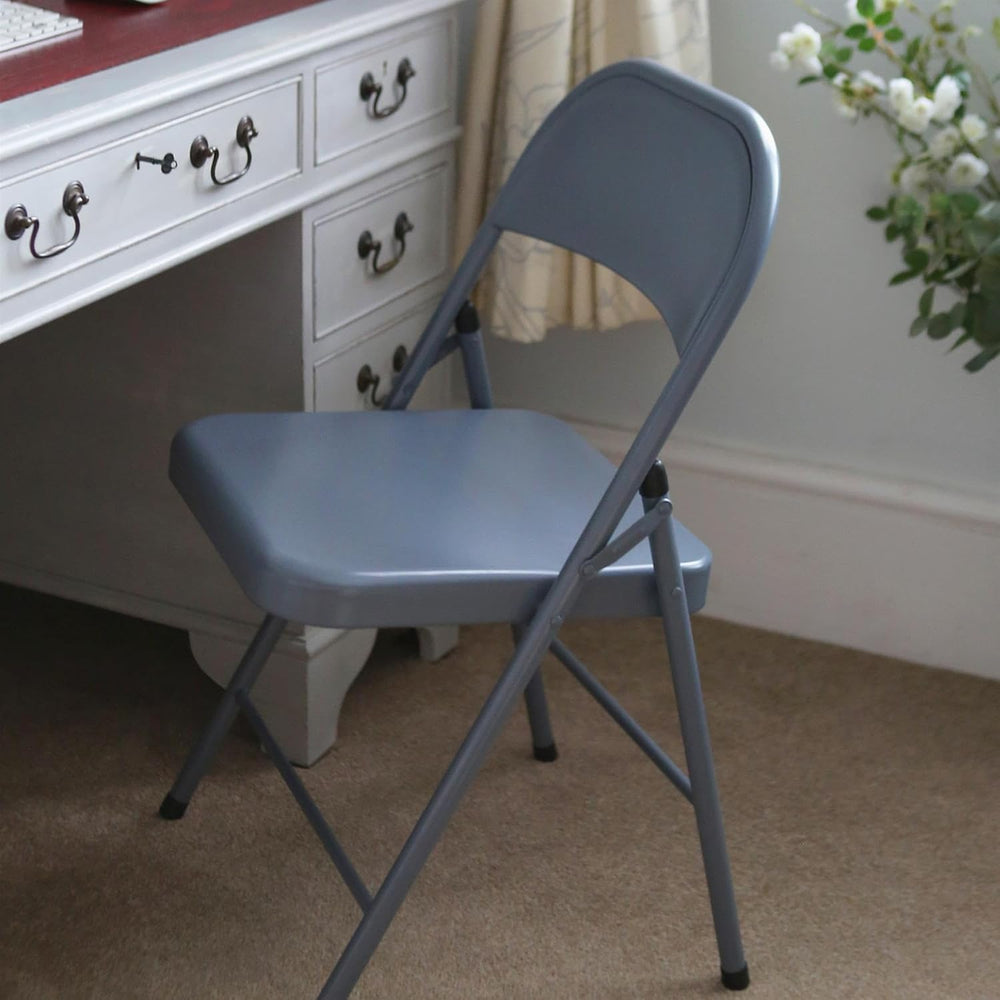 Metal Folding Chairs with Rubber Bumper Feet Pack