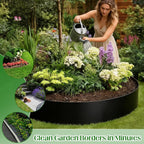 Metal Garden Edging 10 Panels 16CM X 8.4m