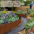 Metal Garden Edging 10 Panels 16CM X 8.4m