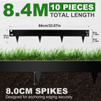 Metal Garden Edging 10 Panels 16CM X 8.4m