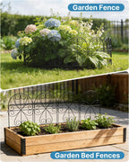 Metal Garden Fence Panels 59CM H X 32CM (25 Pack)