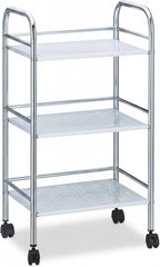 Metal Home Serving Cart with 3 Shelves Tiers
