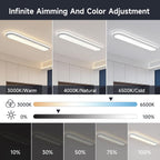 Metal LED Ceiling Light 65W Linear Lamp 6500K