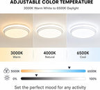 Metal LED Ceiling Light 65W Linear Lamp 6500K