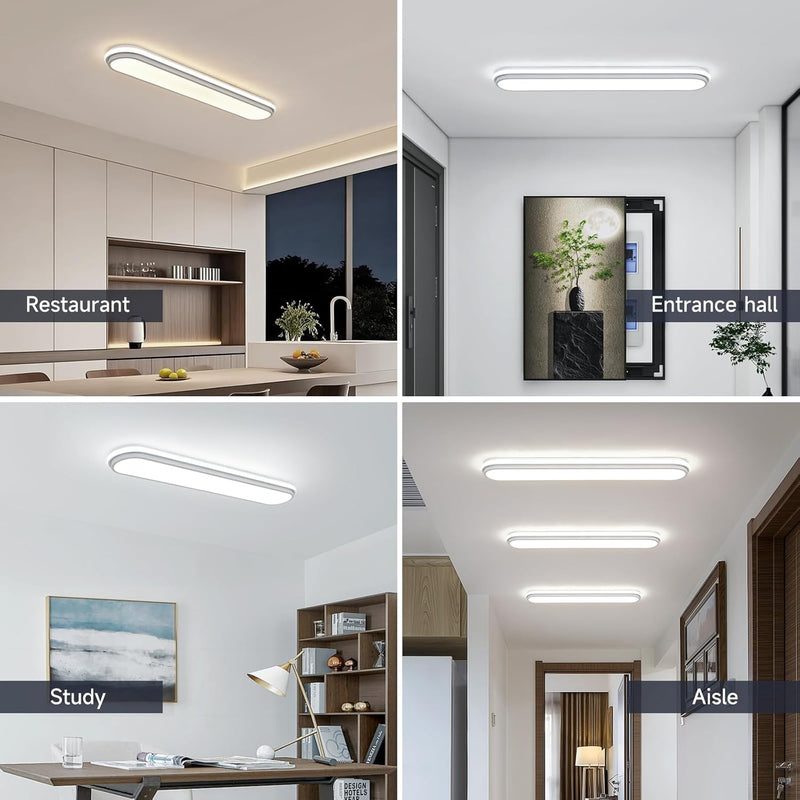Metal LED Ceiling Light 65W Linear Lamp 6500K