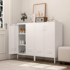 Metal Locker Storage Cabinet Accent Pantry with Doors