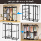 Metal Open Wardrobe Heavy Duty Clothes Rail
