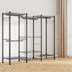 Metal Open Wardrobe Heavy Duty Clothes Rail