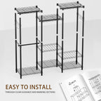 Metal Open Wardrobe Heavy Duty Clothes Rail