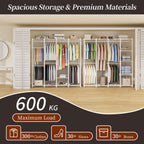 Metal Open Wardrobe Heavy Duty Clothes Rail 4