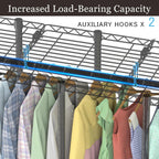 Metal Open Wardrobe Heavy Duty Clothes Rail 4