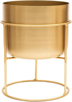 Metal Plant Pot with Painted Stand Xl 35CM