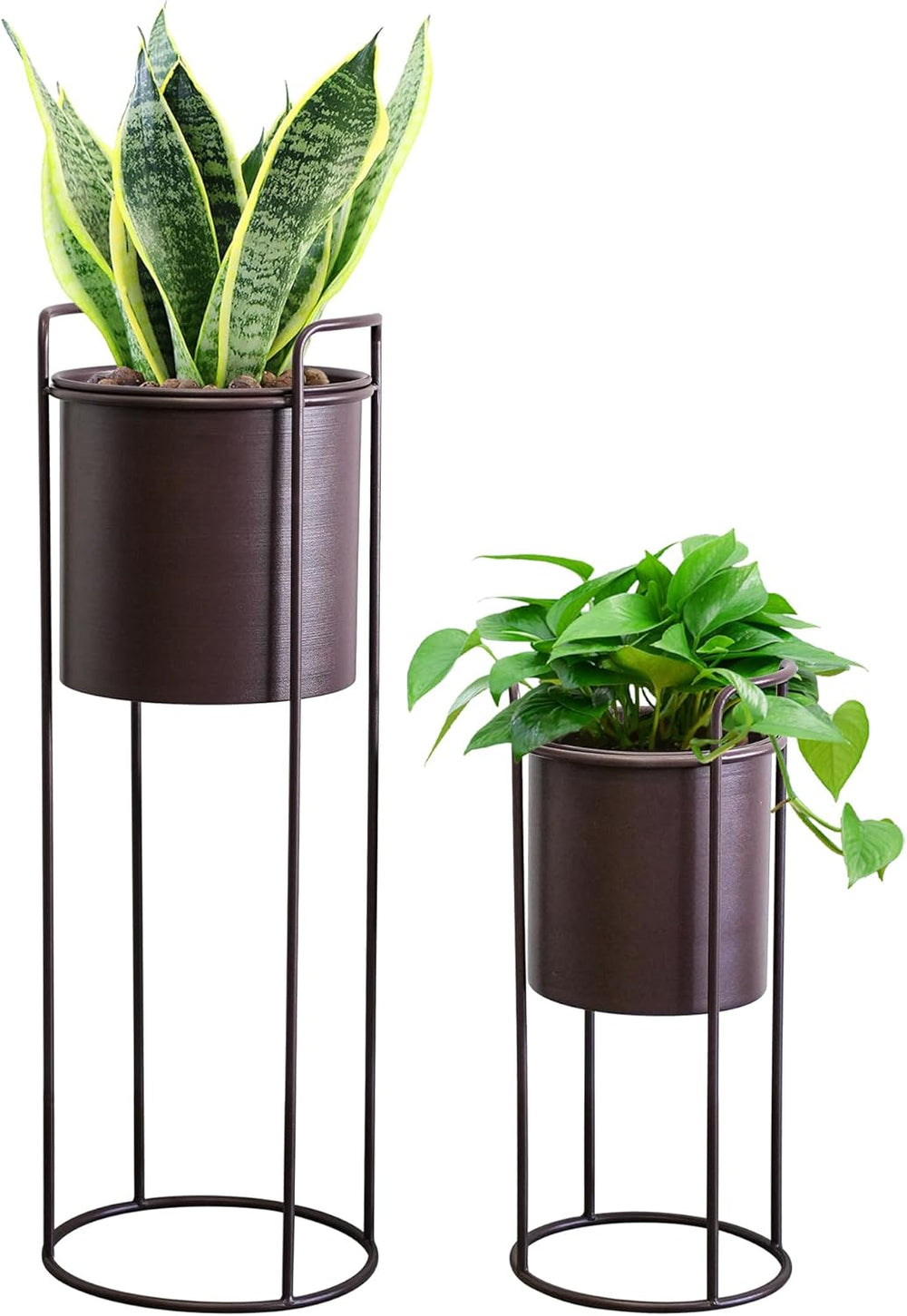 Metal Planter Stand with Plant Pot Flower 70 (Set of 2)