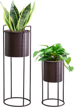Metal Planter Stand with Plant Pot Flower 70 (Set of 2)