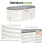 Metal Raised Garden Bed Kit 240x60x30CM (2Pack)