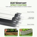 Metal Raised Garden Bed Kit 240x60x30CM (2Pack)