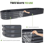 Metal Raised Garden Bed Kit 240x60x30CM (2Pack)