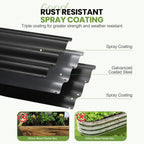 Metal Raised Garden Bed Kit 240x60x30CM (2Pack)