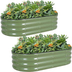 Metal Raised Garden Bed Kit 240x60x30CM (2Pack)