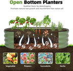Metal Raised Garden Bed Kit 240x60x30CM (2Pack)