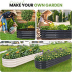 Metal Raised Garden Bed Kit 240x60x30CM (2Pack)