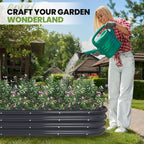 Metal Raised Garden Bed Kit 240x60x30CM (2Pack)