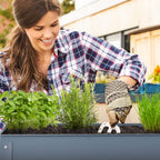 Metal Raised Planter Narrow Elevated Herb Box 80