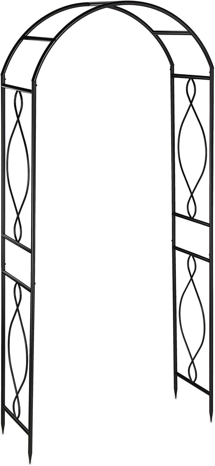 Metal Rose Arch Garden Arbour