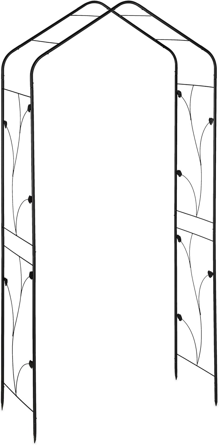 Metal Rose Arch Garden Arbour