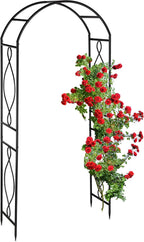 Metal Rose Arch Garden Arbour
