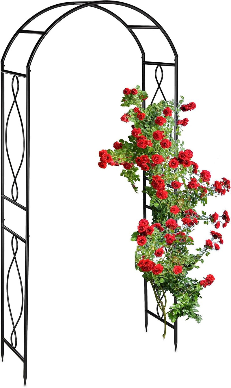 Metal Rose Arch Garden Arbour