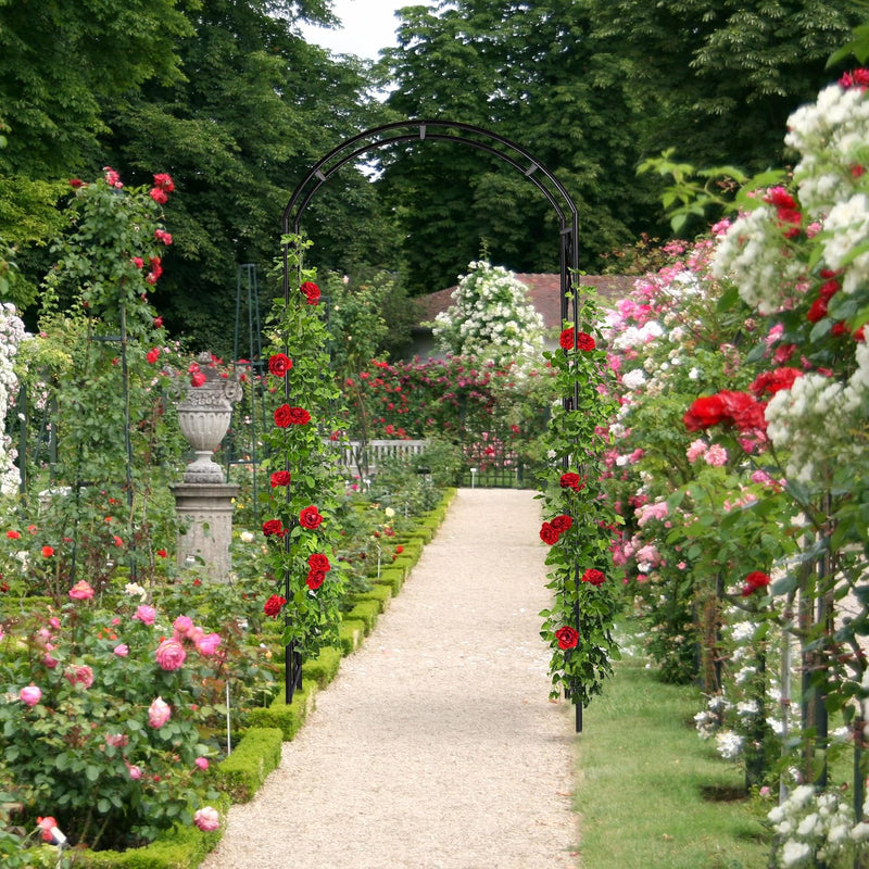 Metal Rose Arch Garden Arbour