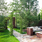 Metal Rose Arch Garden Arbour