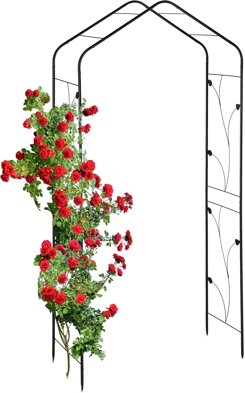 Metal Rose Arch Garden Arbour