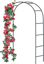 Metal Rose Arch Trellis Steel Frame Garden Flower