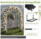 Metal Rose Arch Trellis Steel Frame Garden Flower