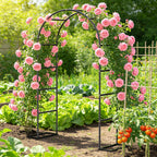 Metal Rose Arch Trellis Steel Frame Garden Flower