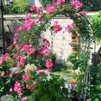 Metal Rose Arch Trellis Steel Frame Garden Flower