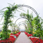 Metal Rose Arch Trellis Steel Frame Garden Flower