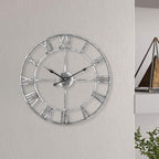 Metal Skeleton Wall Clock European Farmhouse Vintage