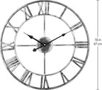 Metal Skeleton Wall Clock European Farmhouse Vintage